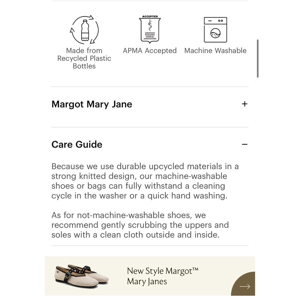 VIVAIA Margot Mary Jane Square Toe Flats 9W EU40 Black Knit Parisian Minimalist - Picture 11 of 11